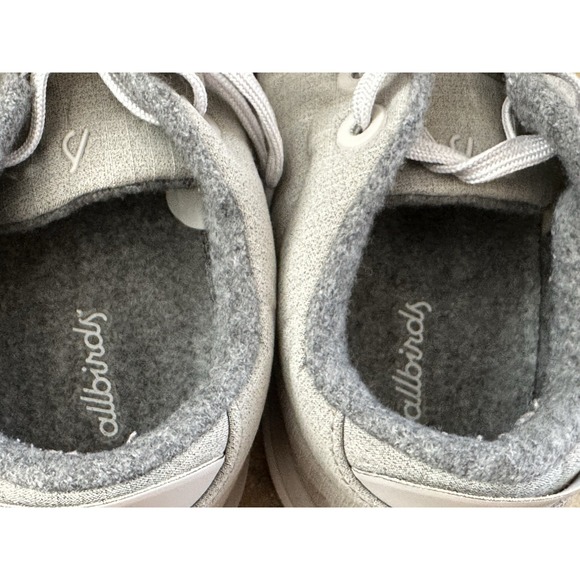 Allbirds Wool Piper Woven Pewter Gray Lace Up Shoes Women's Size 11 - Picture 6 of 10
